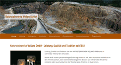 Desktop Screenshot of natursteinwerke-weiland.de
