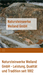 Mobile Screenshot of natursteinwerke-weiland.de